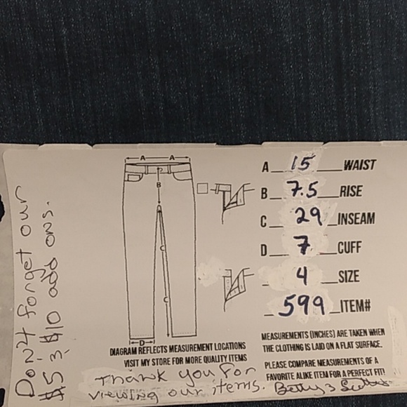 DKNY JEANS MERCER SKINNY BLUE JEANS SIZE 4 - Picture 9 of 9